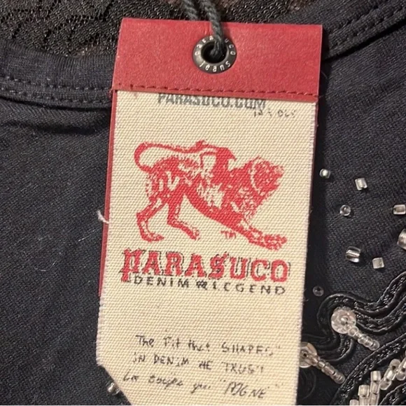 Parasuco Ladies Beaded Lace Top - Picture 7 of 10